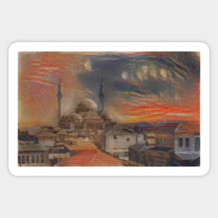 Khaled Ibn Al-Walid Mosque in Homs - Munch Sticker